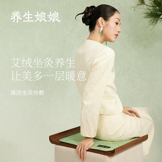 【多样屋专柜】左点养生娘娘坐垫(故宫款)艾草红花玫瑰热敷加热全身通用办公室坐垫 商品图0