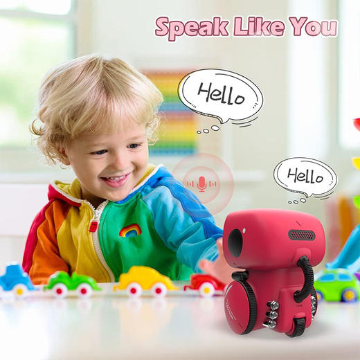 KaeKid 儿童机器人 具触控传感器 语音控制语音识别唱歌舞蹈重复与录音功能 3-9岁男孩女孩机器人玩具 商品图5