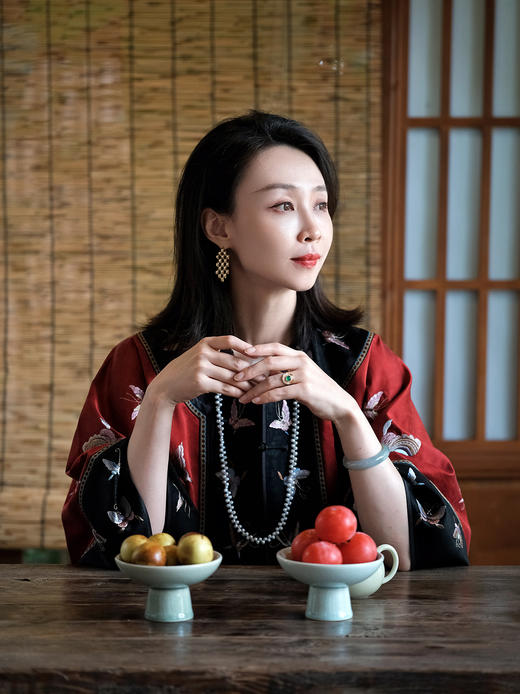 盛唐牡丹盛奢系列 | 手推绣蝴蝶对襟上衣 商品图7