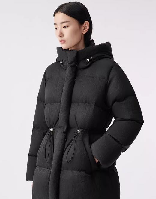 朗姿 【匈牙利白鹅绒】百搭抽绳收腰连帽羽绒服LAJH02OYC422 商品图3