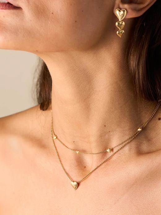 在途4周到｜Agapee-AMORI-金色 爱心 项链［法国设计师］ 商品图2