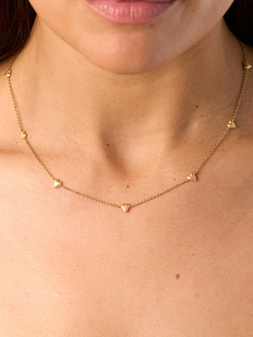 在途4周到｜Agapee-AMORI-金色 爱心 项链［法国设计师］