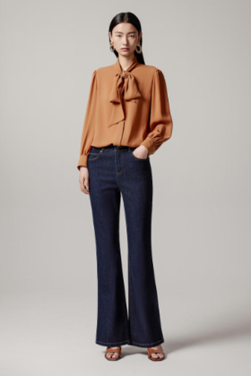 朗姿微喇简约高级牛仔裤LCJP00DPT456A11