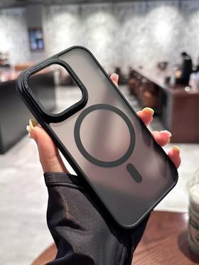 IPhone 16 PRO MAX 高级时尚简约Magsafe磁吸手机壳 午夜黑