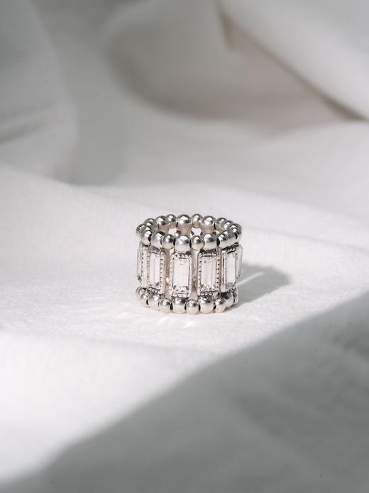 北京仓｜PHILIPPE AUDIBERT-Titia-银色 水晶 戒指［法国设计师］ 商品图2