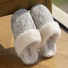 【多样屋专柜】小香风秋冬拖拖鞋保暖舒适/棕褐色 商品缩略图5