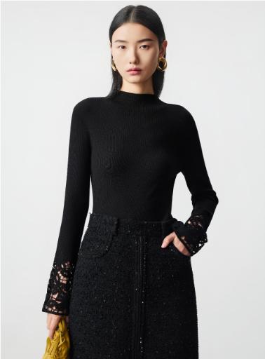 朗姿 袖口镂空针织衫LCJH01KPR417 商品图8