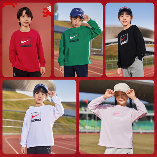 NIKE 3BRAND 春 大童小童 长袖T恤 RWN-LS-1836 商品图3