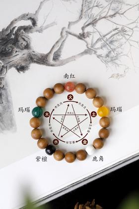 老山檀香五行珠[天圆】]10mm15颗