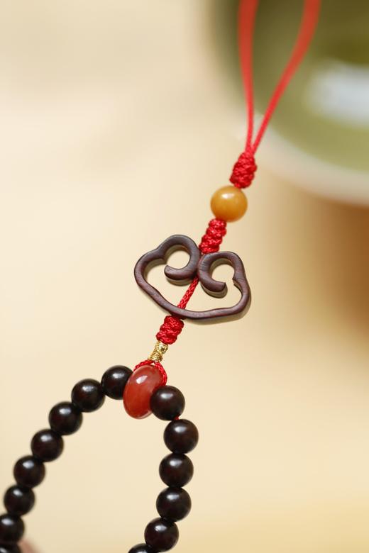 紫檀[倾福】6mm 39颗手机挂件钥匙扣 商品图6