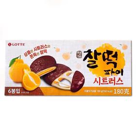 乐天打糕派济州柑橘味180g롯데 찰떡파이 시트러스