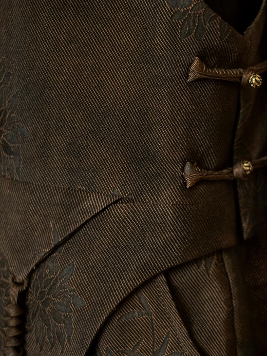 盛唐婧 | 风吟罗縠轻奢时尚香云纱系带马甲 商品图4