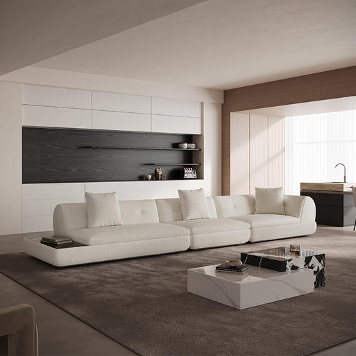 【美居】B4尊享 羊羔绒 布艺沙发 BSTJS3304 商品图1