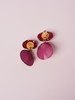 北京仓｜Cilea Bijoux-LINDSAY-凌霄花 胭脂红色 亮面 耳环［法国设计师］ 商品缩略图2