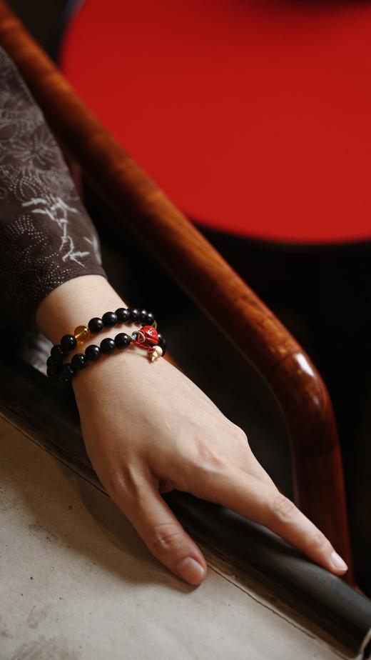 小叶紫檀原创珠艺[音淇】8mm38颗手串 商品图4