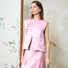 EITIE爱特爱中式盘扣气质立领直筒无袖马甲外套春季新款8103816 商品缩略图2