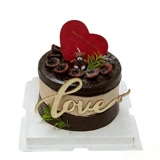 黑巧车厘子告白蛋糕（五英寸） 商品图0
