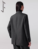 朗姿 通勤羊毛西装气质灰西服外套LAJH00WJK170 商品缩略图3