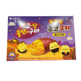 乐天 ABC巧克力曲奇蜂蜜地瓜味130g 롯데 ABC초코쿠키꿀고구마맛130g