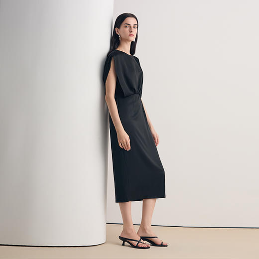 EITIE爱特爱法式气质收腰大气端庄礼服连衣裙2026夏季新款8677302 商品图2