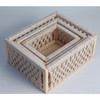 【3件套】美国 Macrame 高品质木制棉绳编织储物篮套装 桌面收纳筐 化妆品零食玩具收纳 X002BRBOYH 商品缩略图4