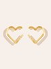 北京仓｜Be Maad-MAGNETIC HEART-金色 白色锆石 爱心 耳环［法国设计师］ 商品缩略图1