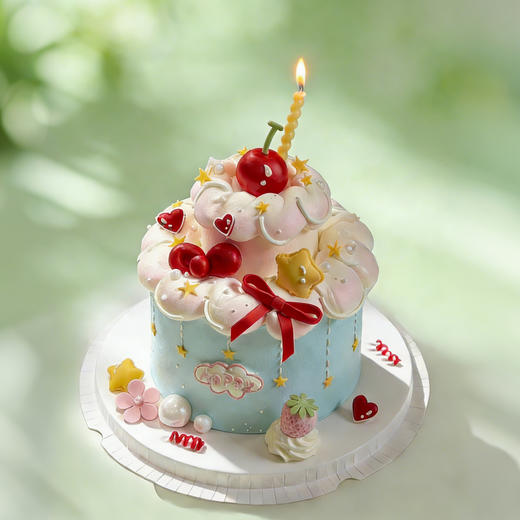 🍒双层甜美可女孩蛋糕🍒 商品图0