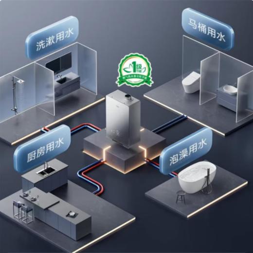 万家乐（510791）新品小体积零冷水16A2 MAX变频增压双通道WIFI智控智能调温热水器 16L 恒温智慧三增压海天蓝 新品全国联保8年门店线下款 商品图2