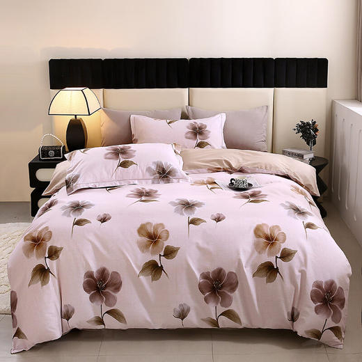 【多样屋专柜】悠梦嘉居超柔全棉磨毛四件套野曼/秋居/花玳 3款可选200*230cm 商品图1