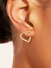 北京仓｜Be Maad-MAGNETIC HEART-金色 白色锆石 爱心 耳环［法国设计师］ 商品缩略图0
