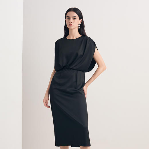 EITIE爱特爱法式气质收腰大气端庄礼服连衣裙2026夏季新款8677302 商品图4