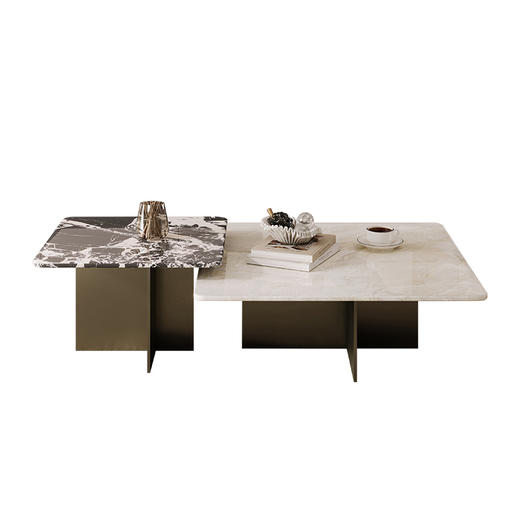 【美居】B4尊享 天然奢石 茶几 BSTJB3628A 米兰白玉 商品图2