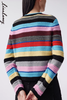 朗姿 复古彩色条纹针织开衫LAJH02KCD458 商品缩略图1