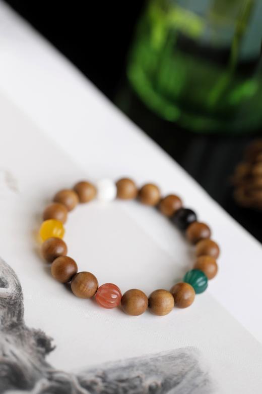 老山檀香五行珠[天圆】]10mm15颗 商品图3