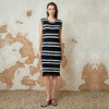 EITIE爱特爱春季新款时尚舒适透气百搭通勤显瘦针织流苏直筒连衣裙8101813 商品缩略图3