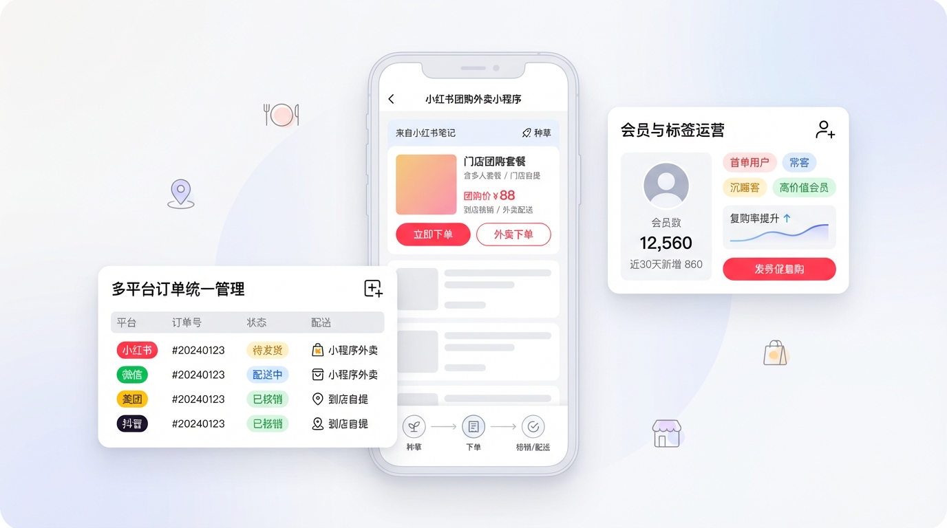 小红书小程序-小红书团购/外卖商城