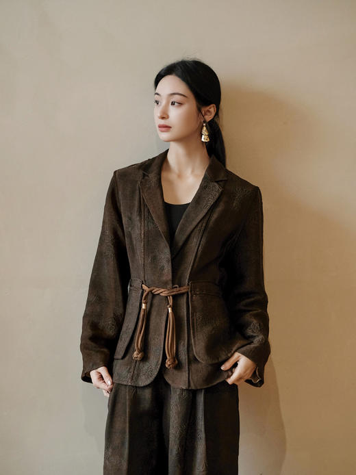 盛唐婧 | 风吟罗縠轻奢时尚香云纱设计感西装 商品图6