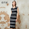 EITIE爱特爱春季新款时尚舒适透气百搭通勤显瘦针织流苏直筒连衣裙8101813 商品缩略图0