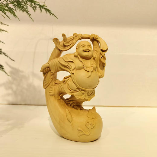 布袋弥勒°黄杨木摆件 商品图0