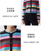 朗姿 复古彩色条纹针织开衫LAJH02KCD458 商品缩略图3