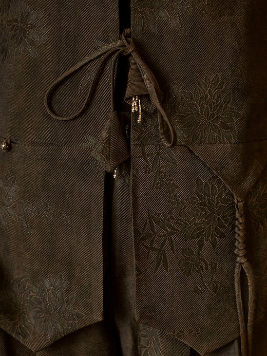 盛唐婧 | 风吟罗縠轻奢时尚香云纱系带马甲 商品图3