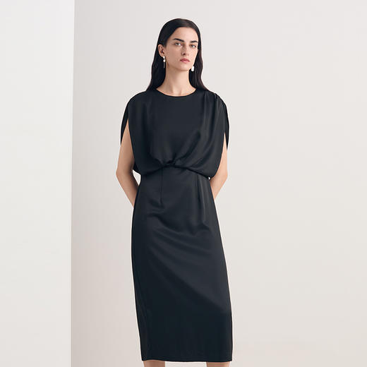 EITIE爱特爱法式气质收腰大气端庄礼服连衣裙2026夏季新款8677302 商品图6