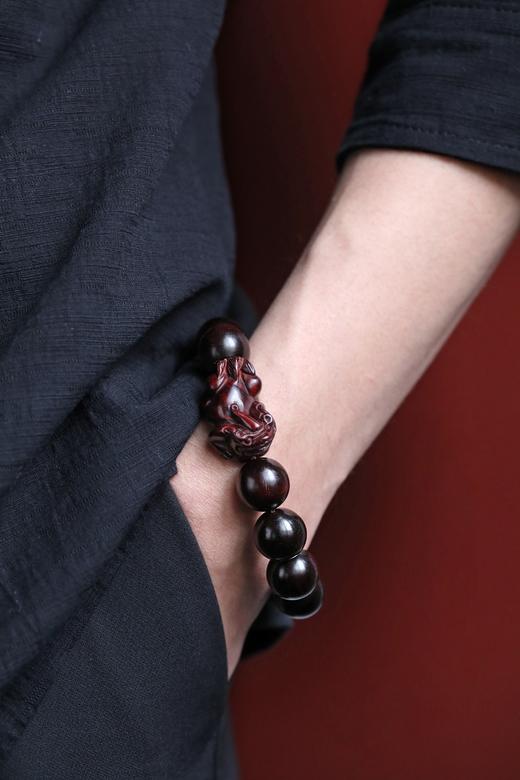 紫檀15mm[貔貅】手串 商品图7