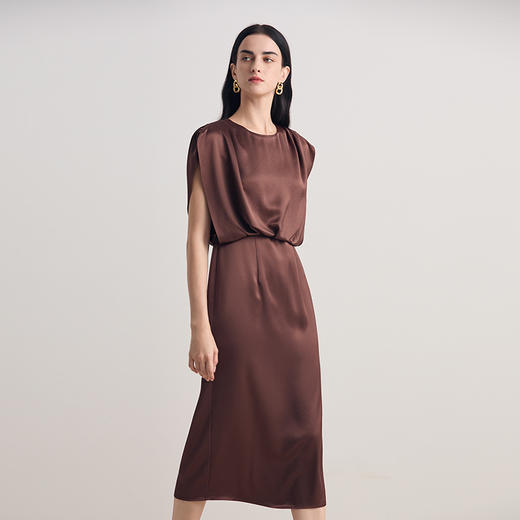 EITIE爱特爱法式气质收腰大气端庄礼服连衣裙2026夏季新款8677302 商品图9