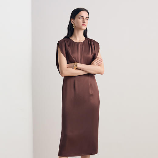 EITIE爱特爱法式气质收腰大气端庄礼服连衣裙2026夏季新款8677302 商品图8