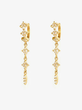 北京仓｜Leo Sedim-LUMA-金色 锆石 单只 耳环［法国设计师］