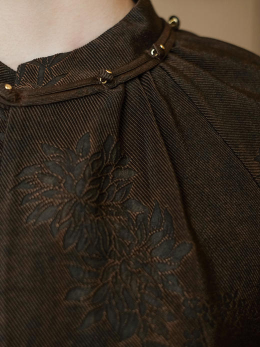 盛唐婧 | 风吟罗縠轻奢时尚香云纱长款上衣 商品图5