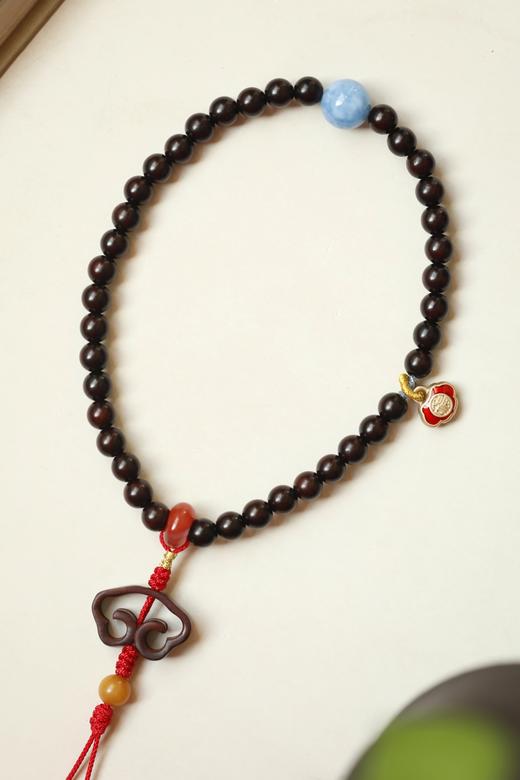 紫檀[倾福】6mm 39颗手机挂件钥匙扣 商品图3