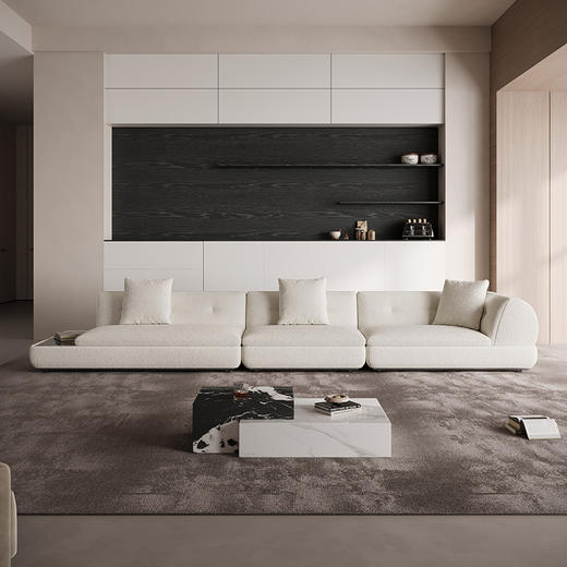 【美居】B4尊享 羊羔绒 布艺沙发 BSTJS3304 商品图0