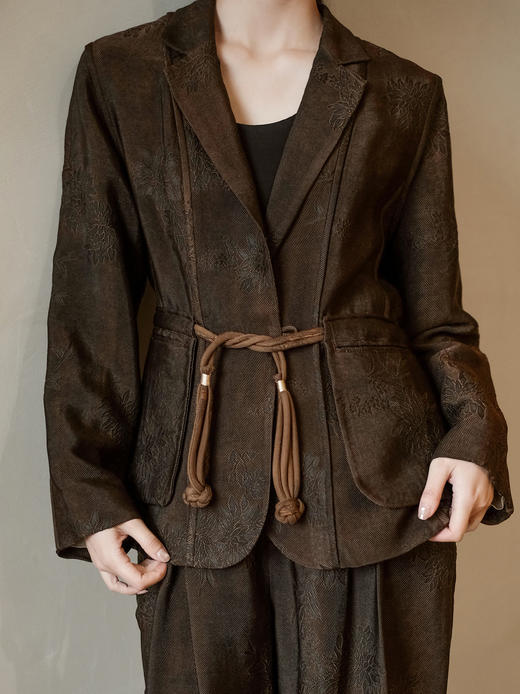 盛唐婧 | 风吟罗縠轻奢时尚香云纱设计感西装 商品图2